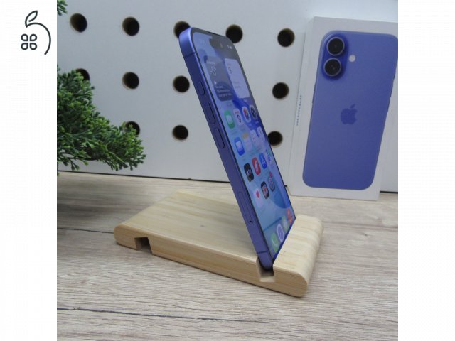 Apple iPhone 16 128GB Ultramarine használt, karcmentes 98% akku – 6 hónap garancia