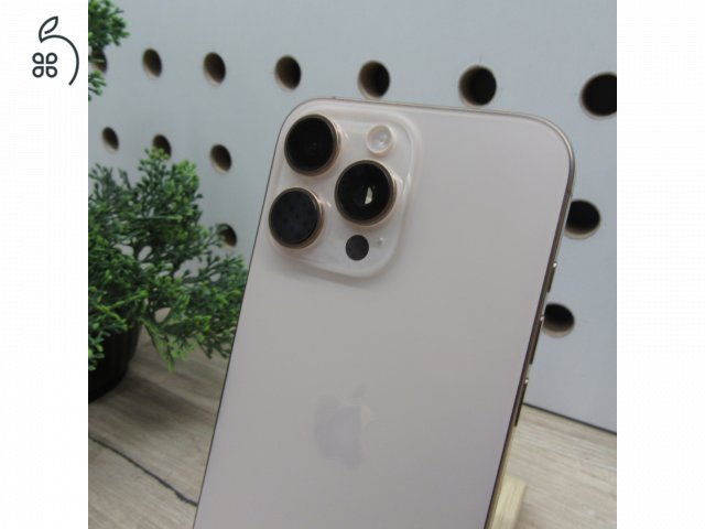 Apple iPhone 16 Pro Max 256GB Desert Titanium – használt, újszerű, 100% akku, 6 hónap garancia