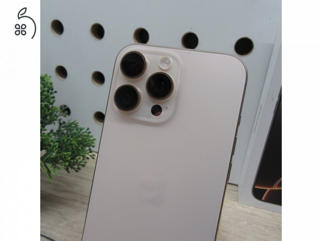 Apple iPhone 16 Pro Max 256GB Desert Titanium – használt, 98% akku, 6 hónap garancia