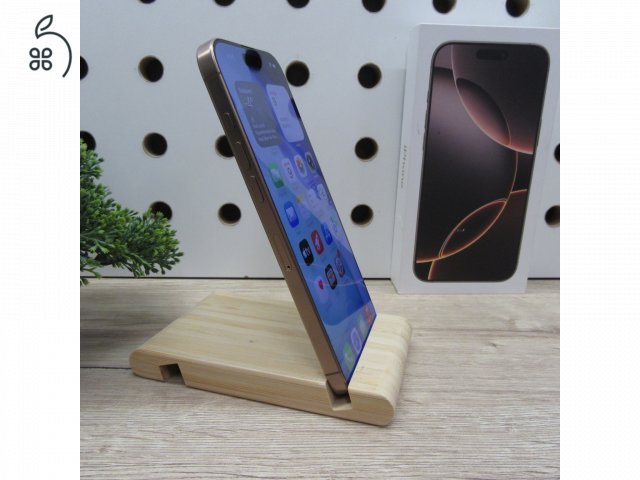 Apple iPhone 16 Pro Max 256GB Desert Titanium – használt, 98% akku, 6 hónap garancia