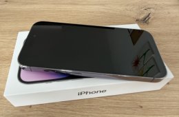 iPhone 14 pro, deep purple, 128 gb, független, e-sim