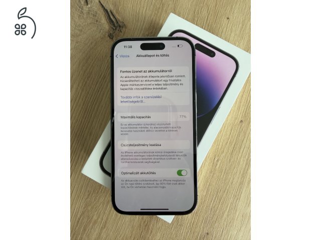 iPhone 14 pro, deep purple, 128 gb, független, e-sim