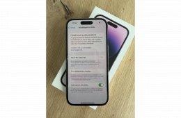 iPhone 14 pro, deep purple, 128 gb, független, e-sim