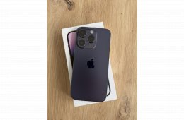 iPhone 14 pro, deep purple, 128 gb, független, e-sim
