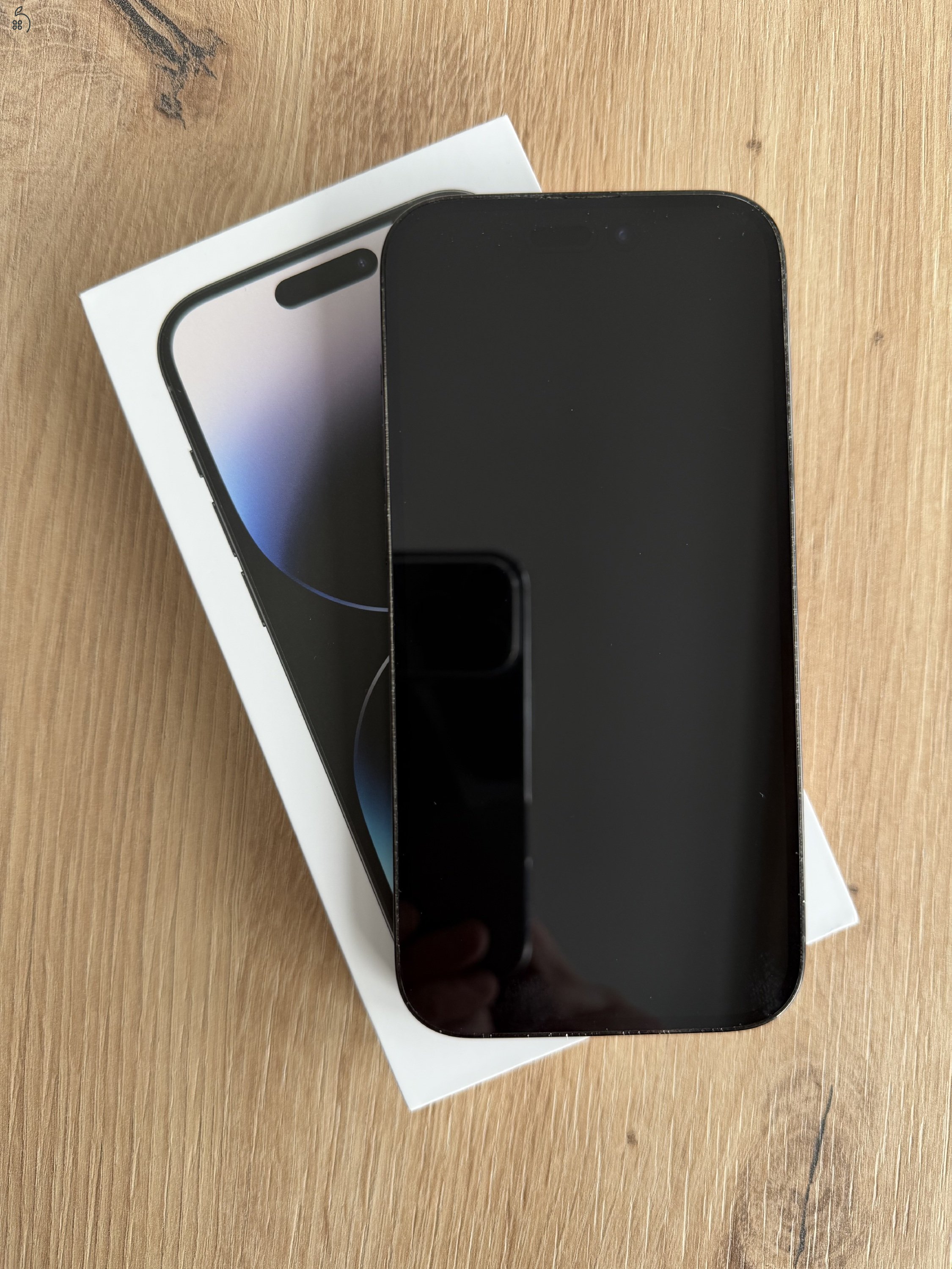 iPhone 14 pro, space black, 128 gb, független, e-sim 