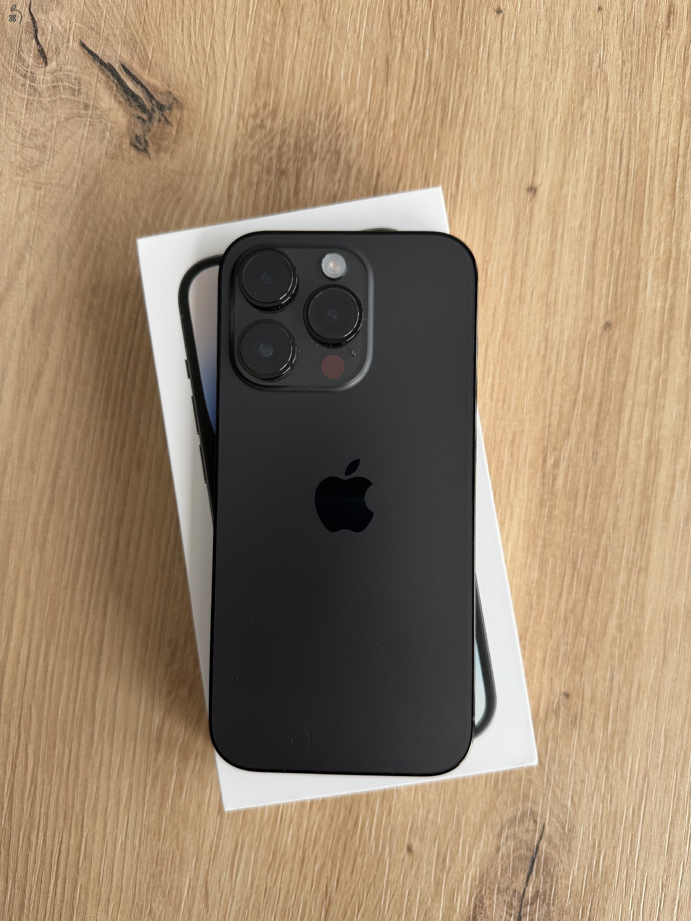 iPhone 14 pro, space black, 128 gb, független, e-sim 