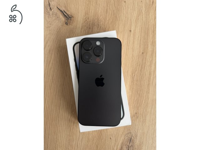 iPhone 14 pro, space black, 128 gb, független, e-sim 