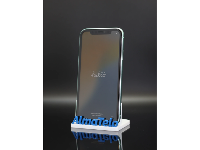 Apple iPhone 11 128 GB Green 100% akku - 12 HÓ GARANCIA