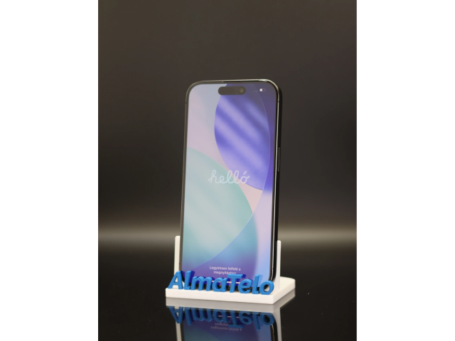 Apple iPhone 15 Pro 256 GB Black Titanium 100% akku - 12 HÓ GARANCIA