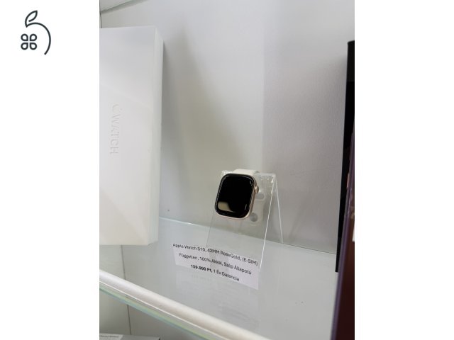 (Akció) Apple Watch Series 10, 42MM, Rose Gold, E-SIM változat