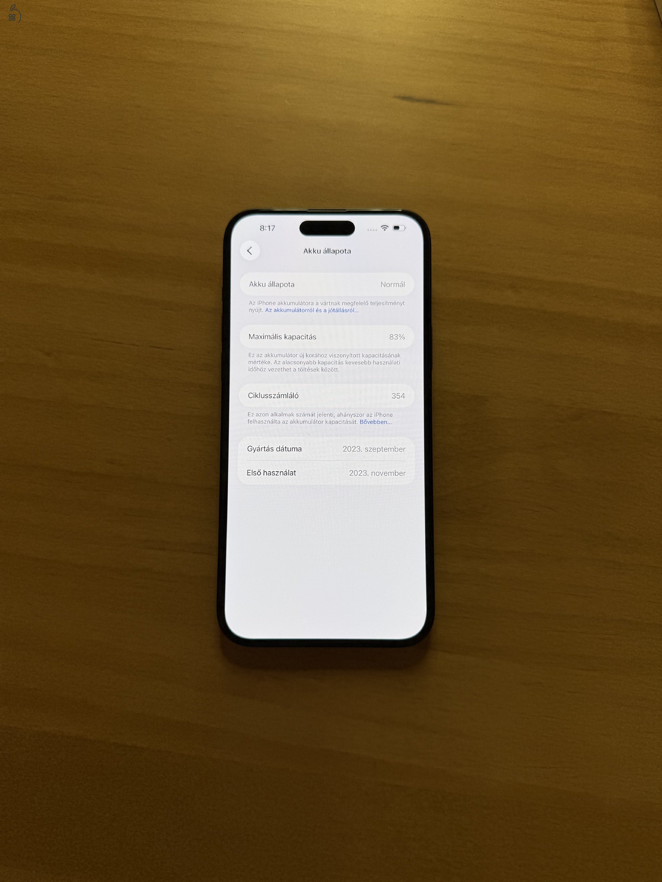 Apple iPhone 15 Plus 128GB - Fekete