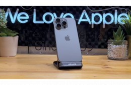  iPhone 16 Pro, 256GB, Szürke, 100% Akku, Független - 1ÉV Garancia, Számla 