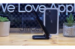  iPhone 13, 128GB, Fekete, Független - 1ÉV Garancia, Számla 