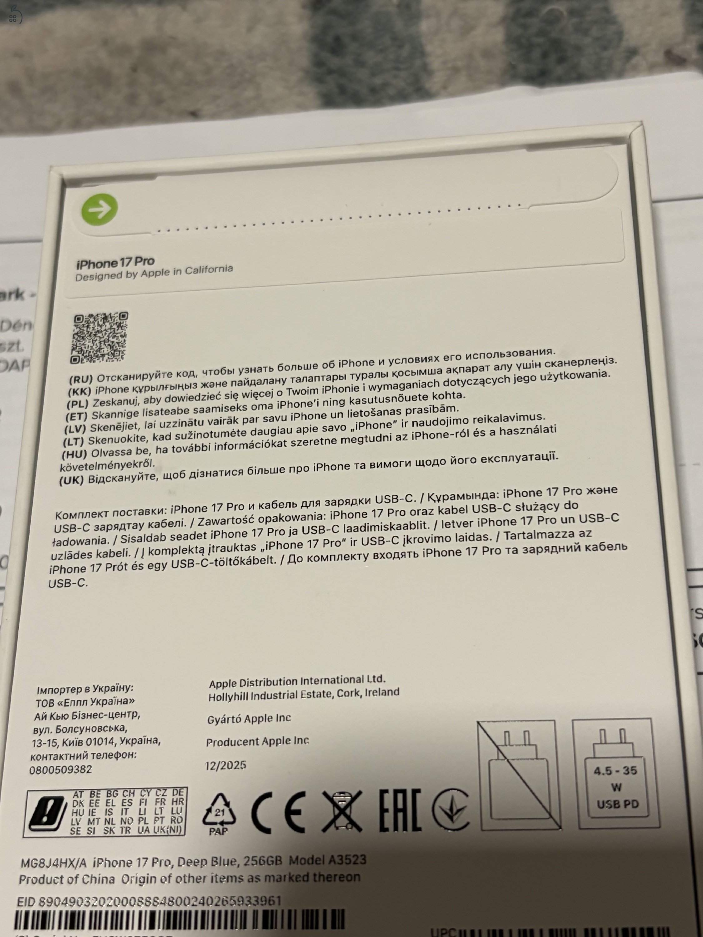 ÚJ, bontatlan iPhone 17 PRO 256GB ICENTRE számla! 3 év Apple garancia!!