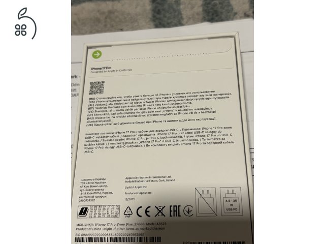 ÚJ, bontatlan iPhone 17 PRO 256GB ICENTRE számla! 3 év Apple garancia!!