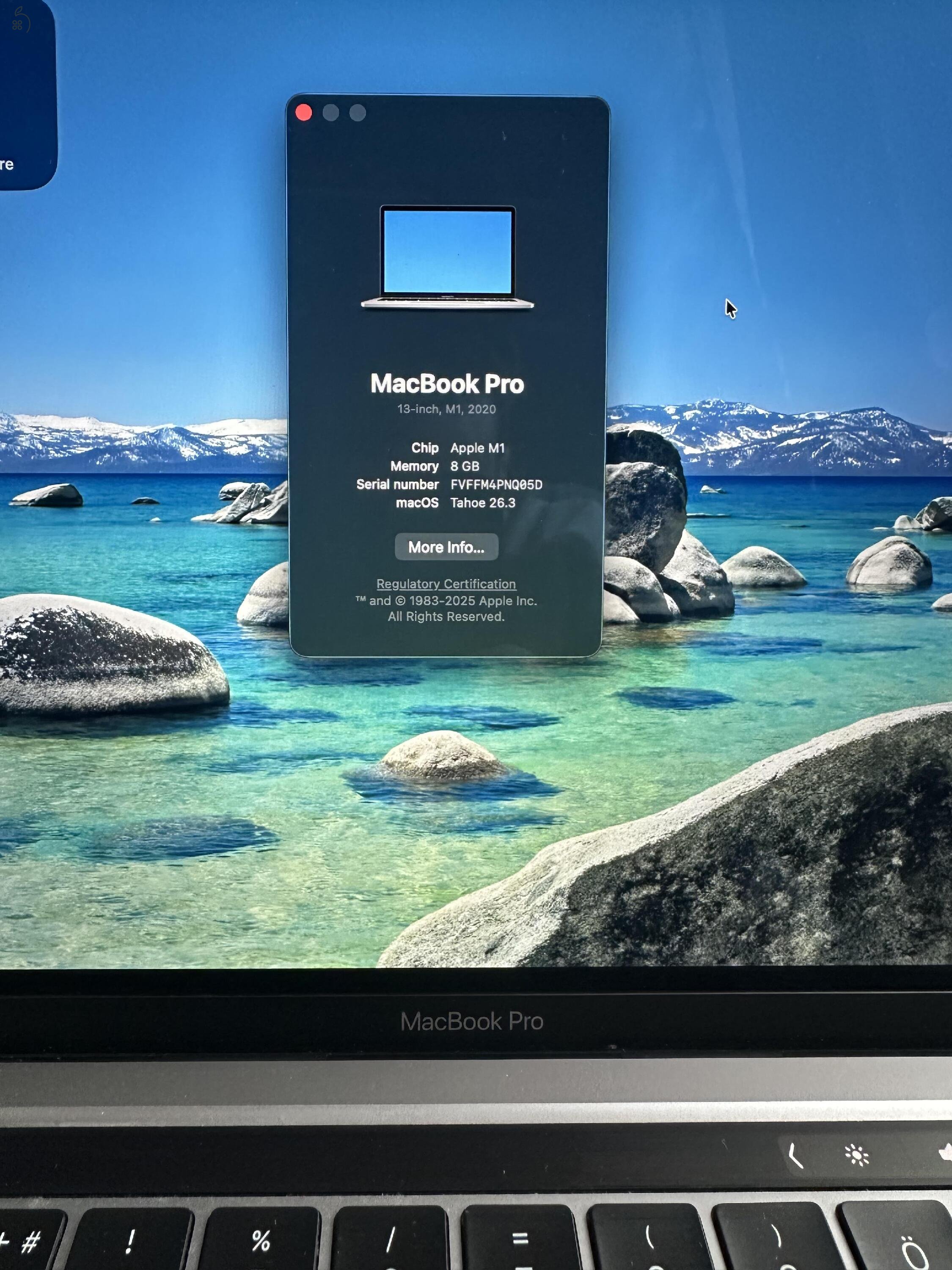 2020 MacBook Pro 13-inch M1 szép állapotú