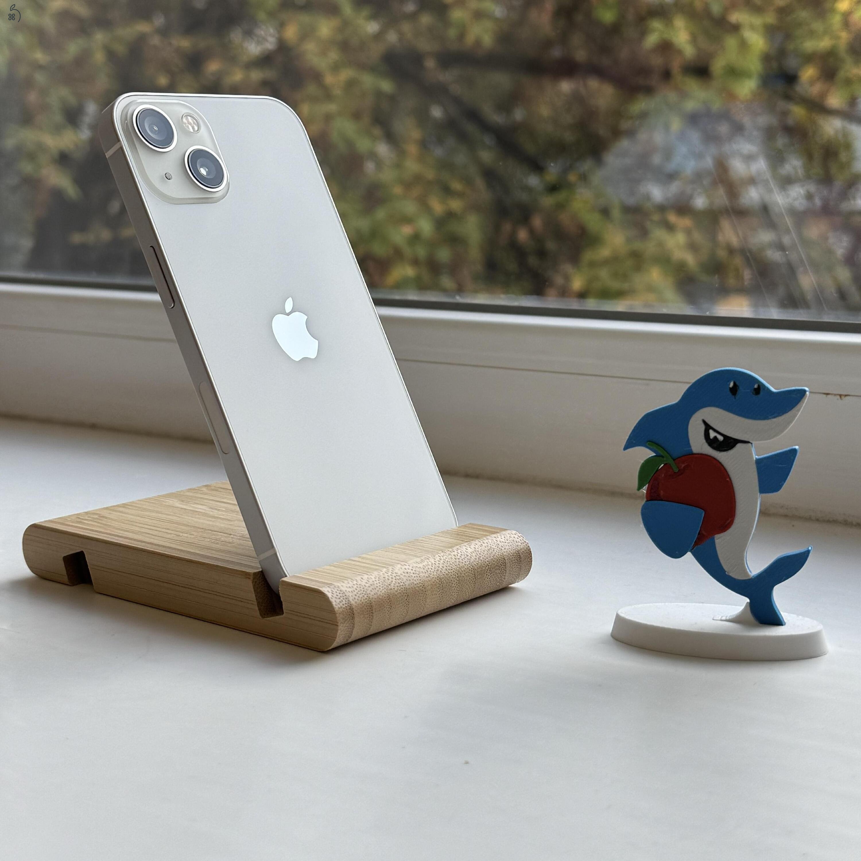 GYÖNYÖRŰ iPhone 13 128GB Starlight -1 ÉV GARANCIA - Kártyafüggetlen, MS4404