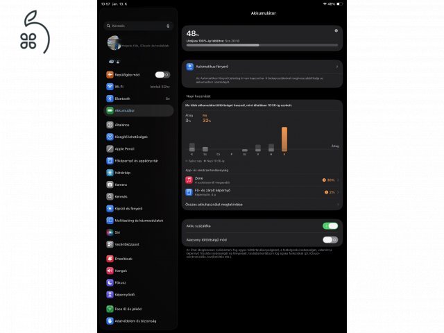 iPad Pro 12,9” (2019) – Space Gray, ajándék billentyűzettel