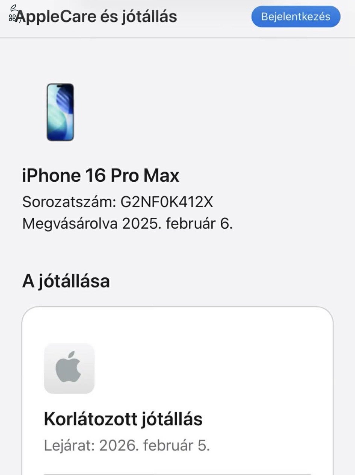 iPhone 16 Pro Max 256GB - (Fekete)