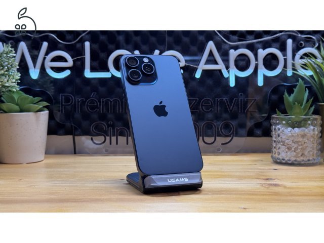  iPhone 15 Pro Max 256GB Kék, Független - Garancia, Számla 