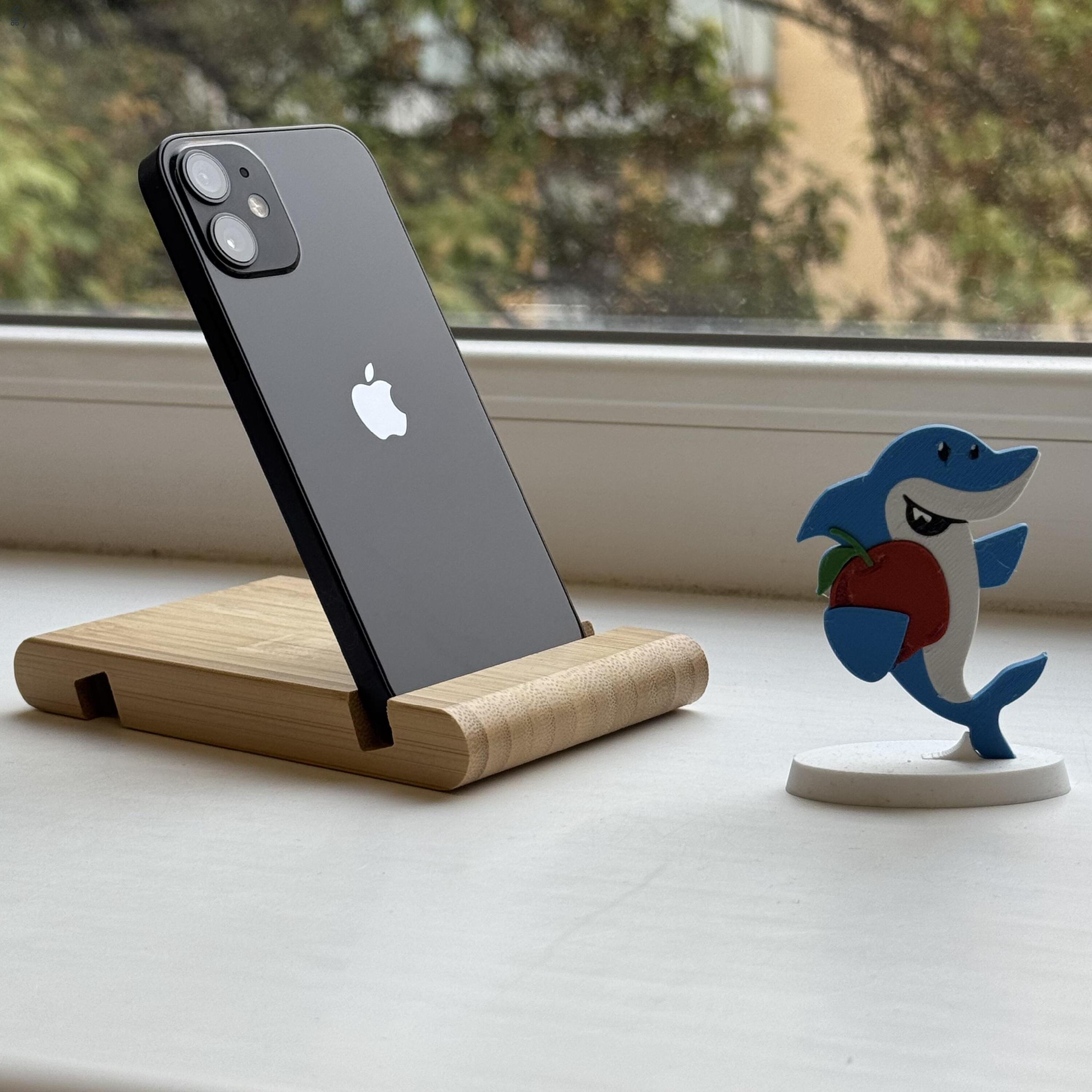 GYÖNYÖRŰ iPhone 12 mini 128GB Black -1 ÉV GARANCIA - Kártyafüggetlen, MS4201