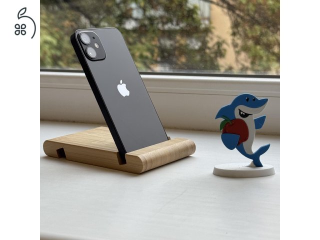 GYÖNYÖRŰ iPhone 12 mini 128GB Black -1 ÉV GARANCIA - Kártyafüggetlen, MS4201
