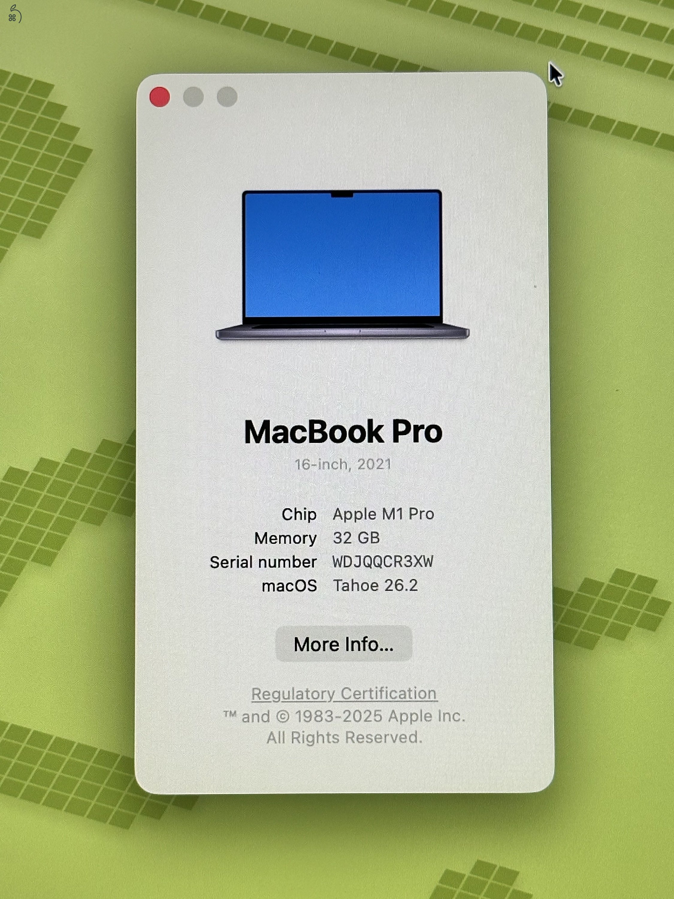 Macbook Pro M1Pro 32/512 16” (2021)