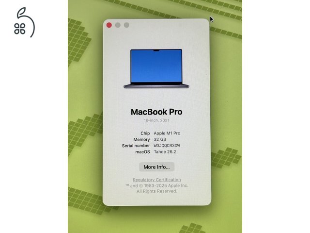 Macbook Pro M1Pro 32/512 16” (2021)