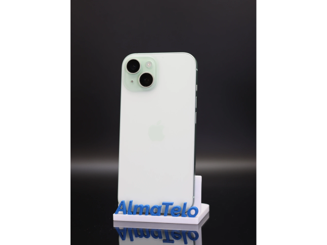Apple iPhone 15 128 GB Green 100% akku - 12 HÓ GARANCIA