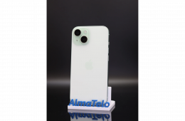 Apple iPhone 15 128 GB Green 100% akku - 12 HÓ GARANCIA