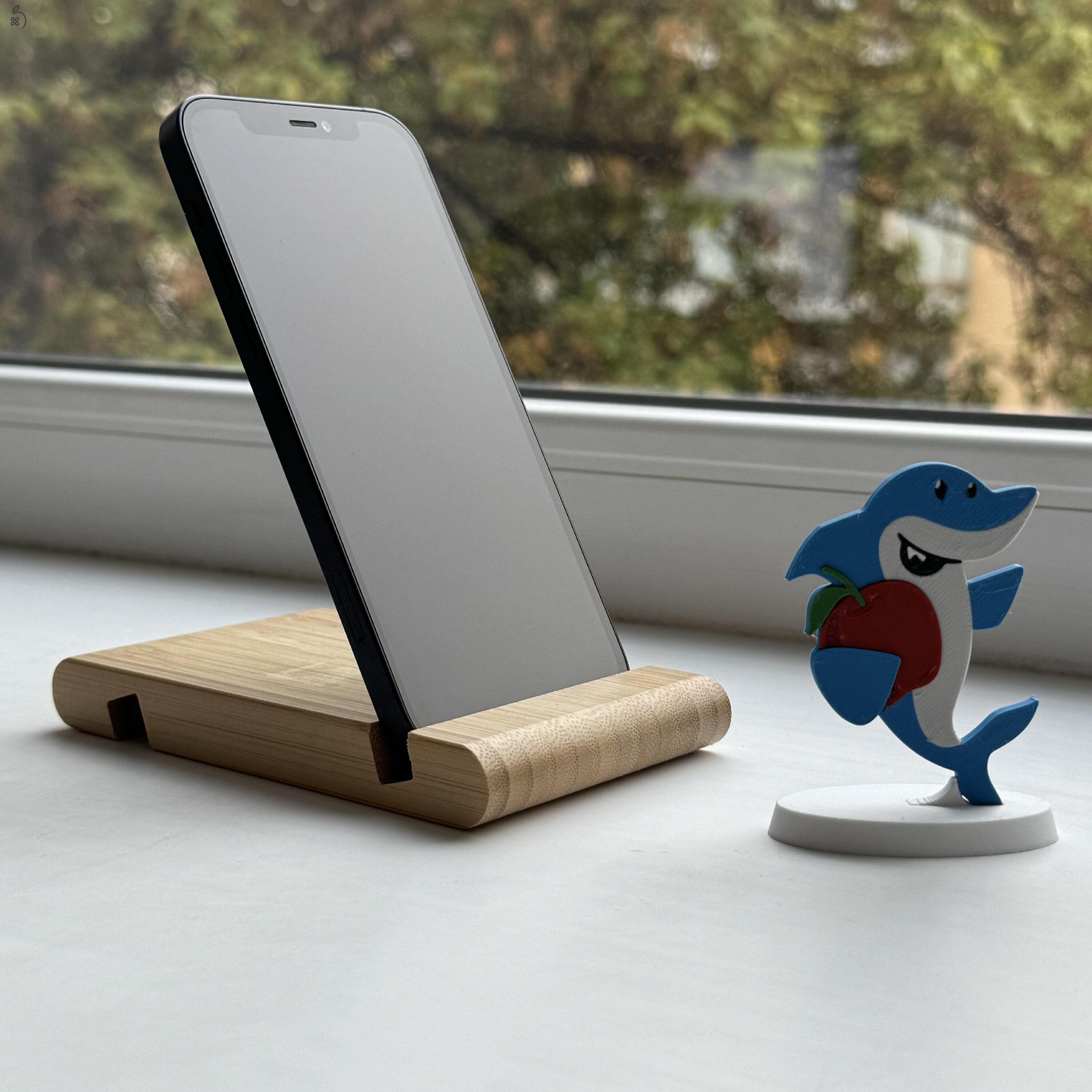 GYÖNYÖRŰ iPhone 12 64GB Black -1 ÉV GARANCIA - Kártyafüggetlen, MS4296,100% Akksi