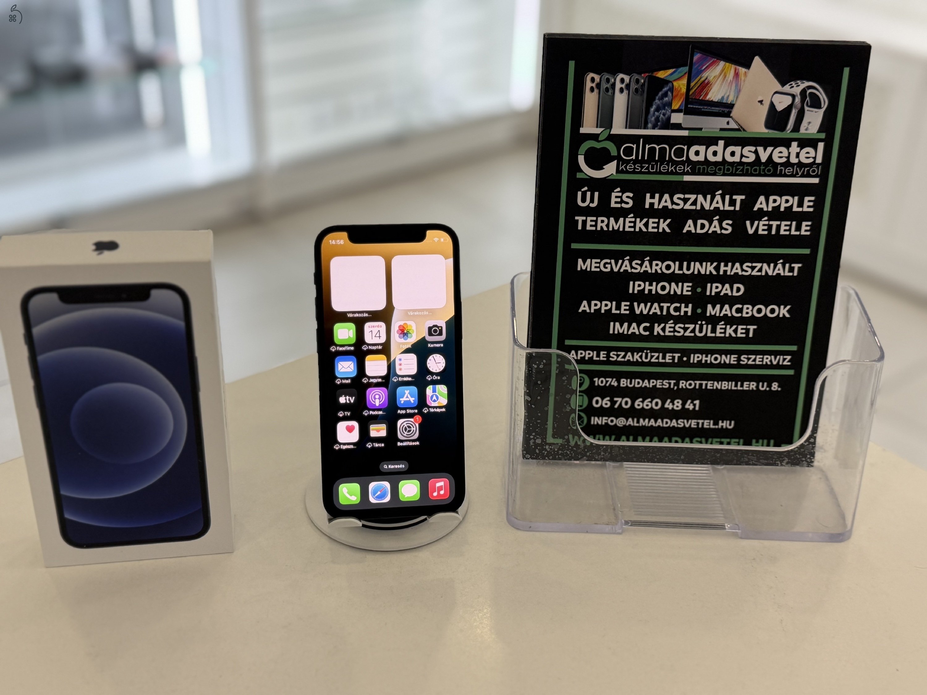 iPhone 12 Mini 64GB Független Megkímélt/1 hónap gar./Akku 87%/p4678