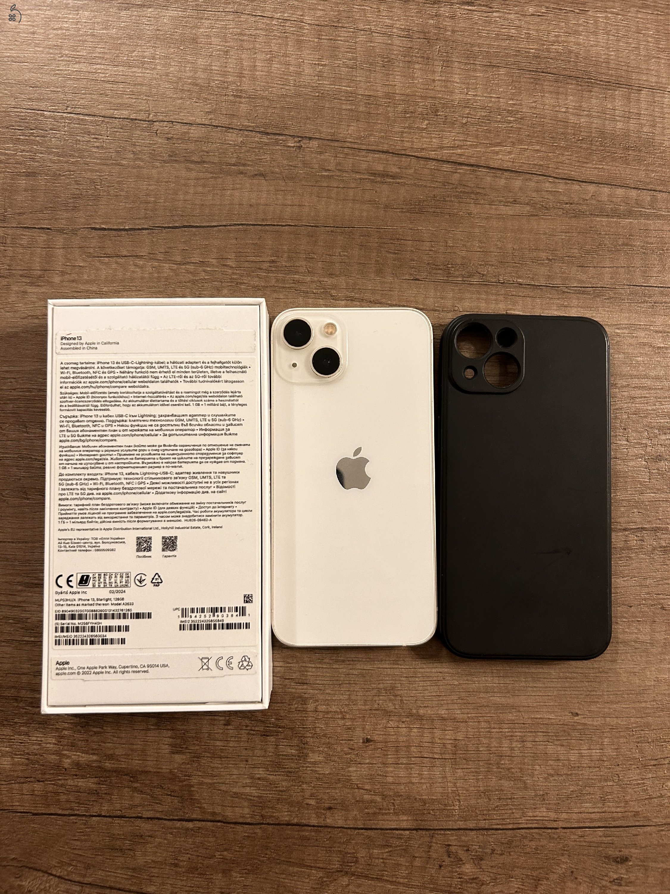  Iphone 13-128GB-fehér kártyafüggetlen