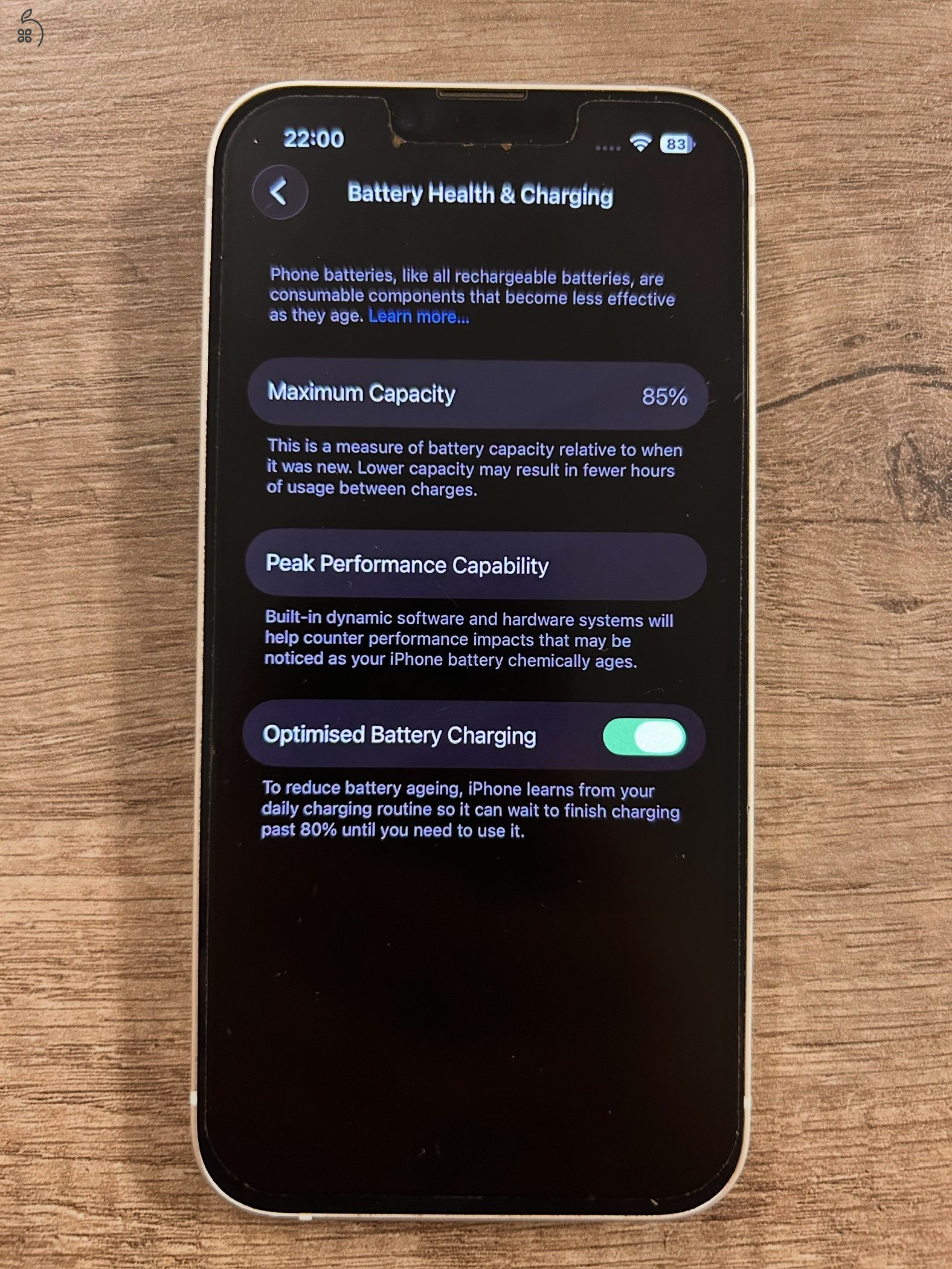  Iphone 13-128GB-fehér kártyafüggetlen