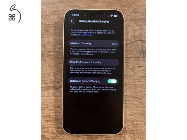  Iphone 13-128GB-fehér kártyafüggetlen