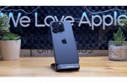  iPhone 15 Pro 256GB Fekete, Független - Garancia, Számla 