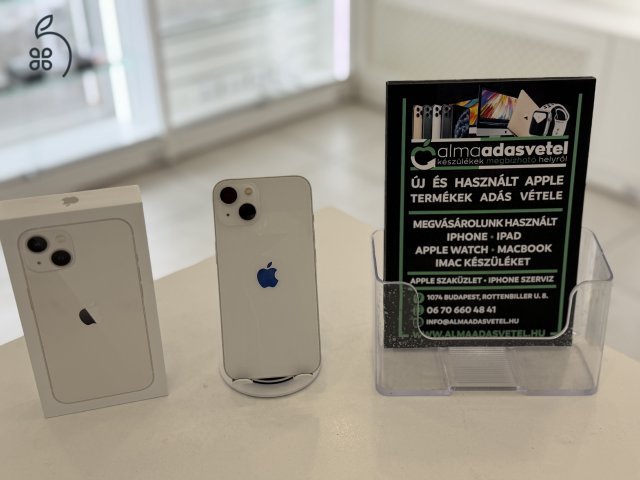 iPhone 13 256GB Független Újszerű/1-3 hónap gar./Akku 86%/p4680