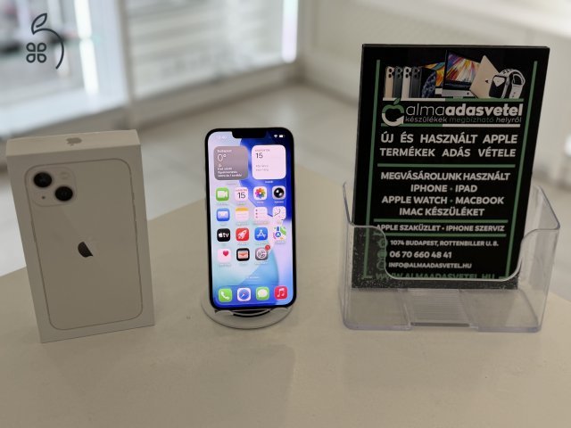 iPhone 13 256GB Független Újszerű/1-3 hónap gar./Akku 86%/p4680