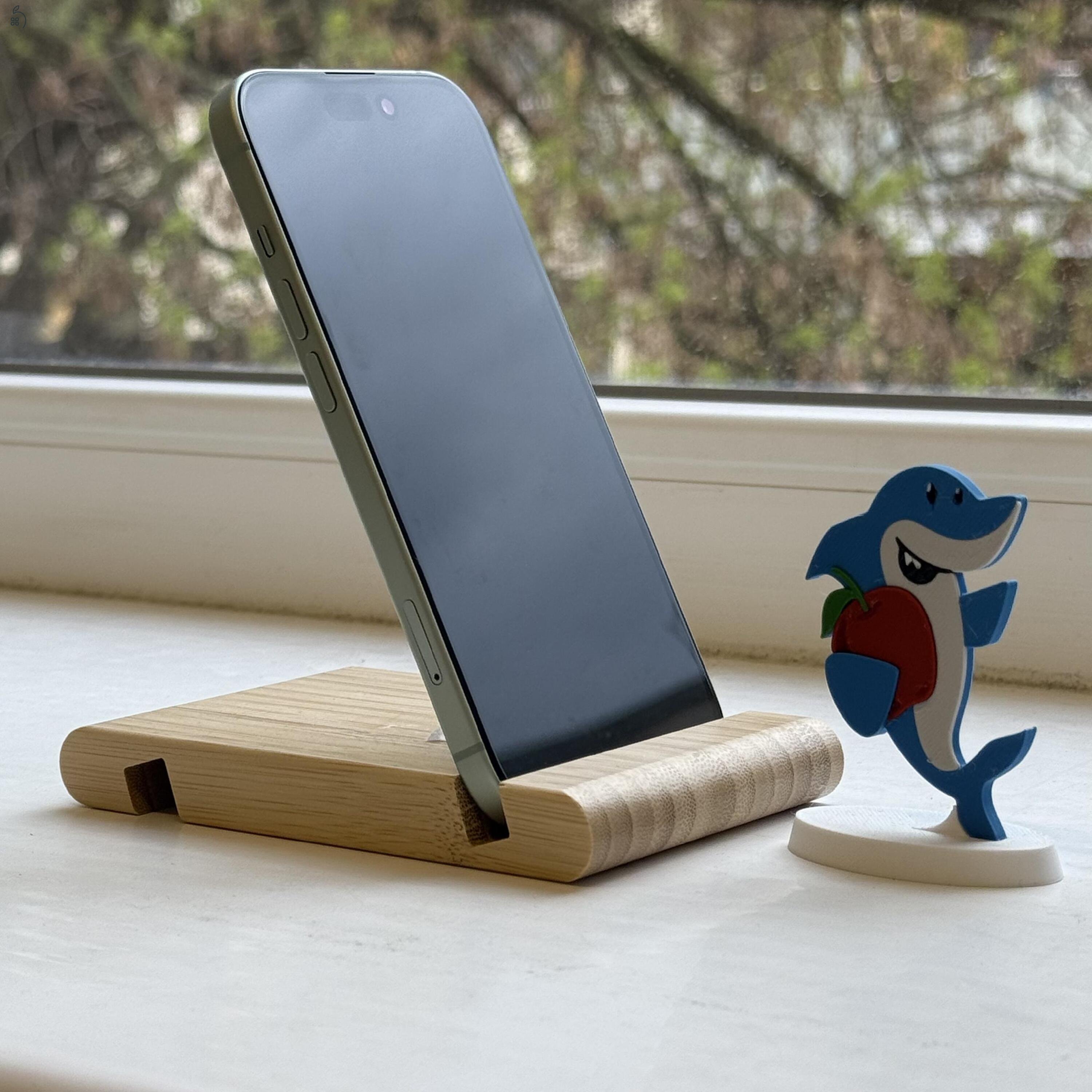 HIBÁTLAN iPhone 15 128GB Green-1 ÉV GARANCIA - Kártyafüggetlen, MS4425