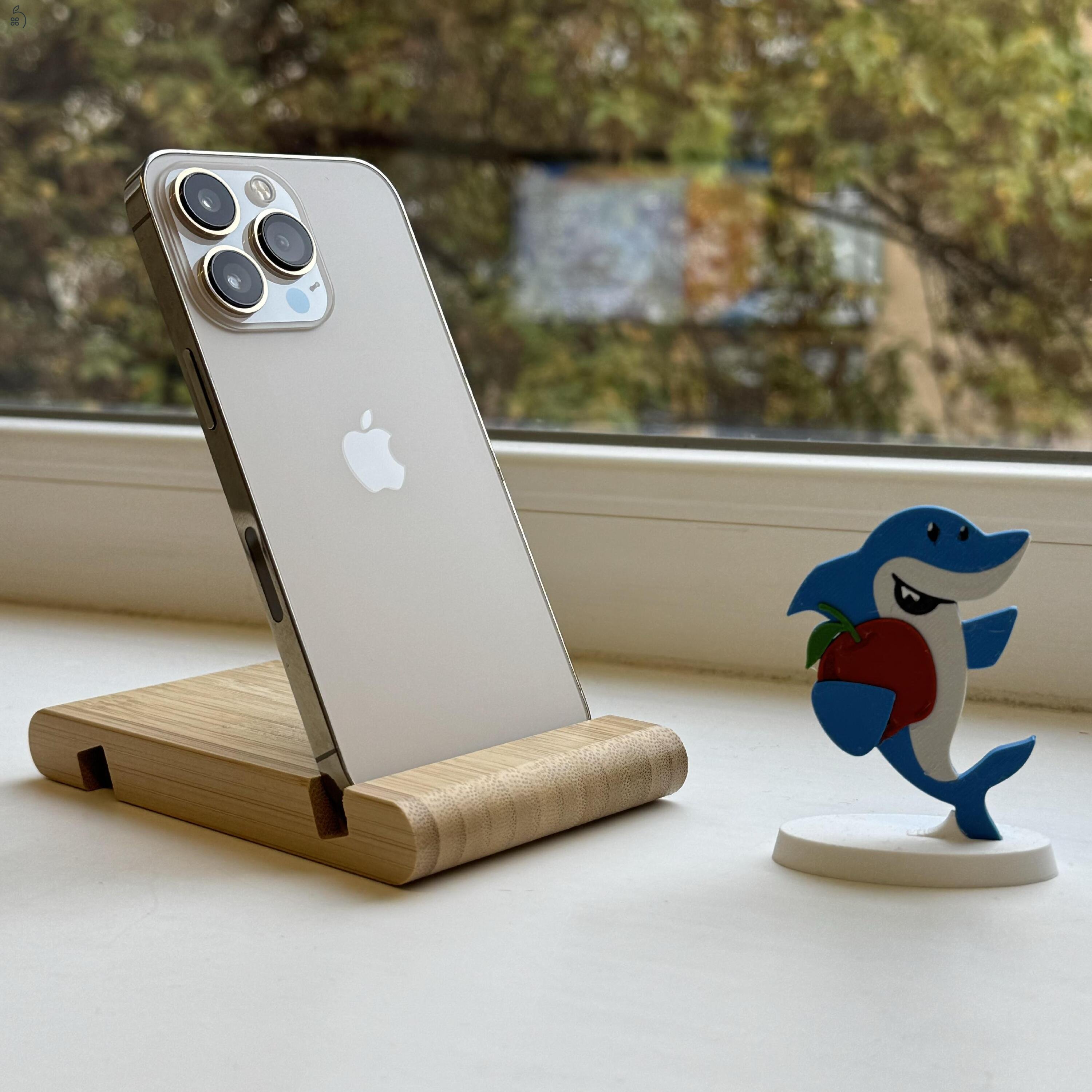  GYÖNYÖRŰ iPhone 13 Pro 128GB Gold-1 ÉV GARANCIA - Kártyafüggetlen, MS4444