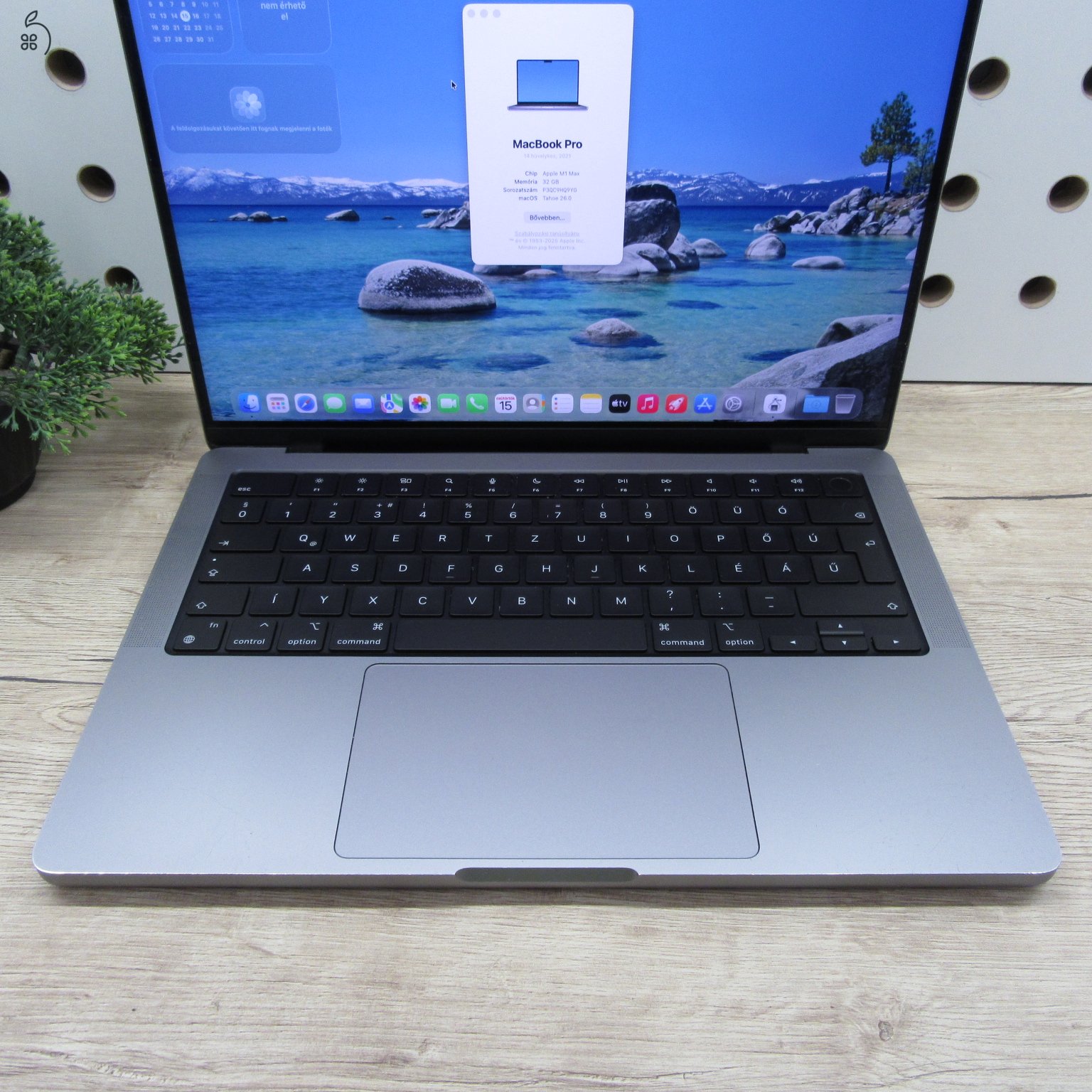 Apple MacBook Pro 14 M1 Max (2021) 32GB/1TB használt, megkímélt, akku 83%