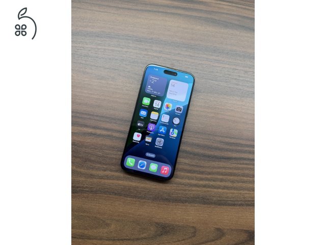 Eladó Apple iPhone 15 pro max 256GB, Fekete titán, Kártya független, Garanciális 2027.04.02.!