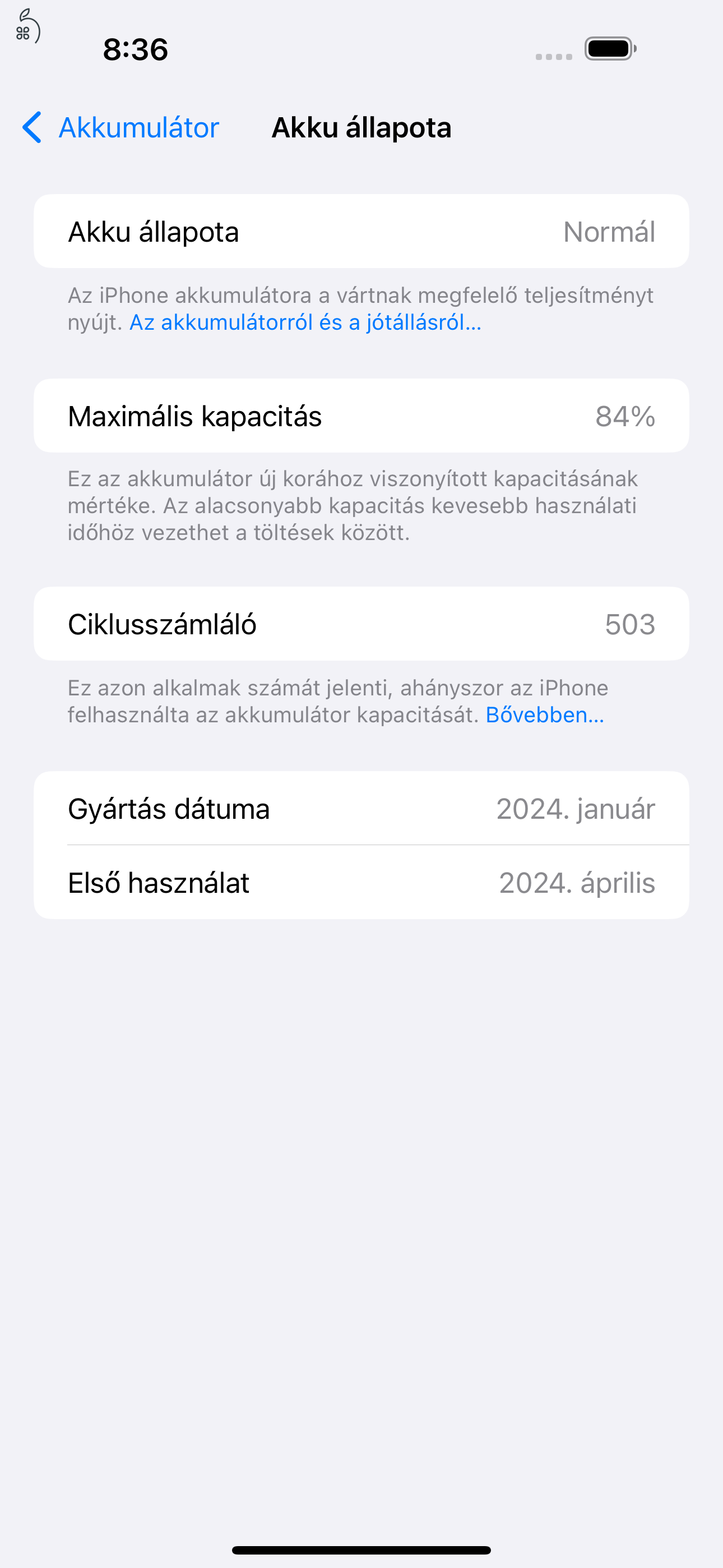 Eladó Apple iPhone 15 pro max 256GB, Fekete titán, Kártya független, Garanciális 2027.04.02.!