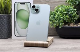 Hibátlan iPhone 15 Green 128GB 2 ÉV Garanciával Számlával 91% Akku