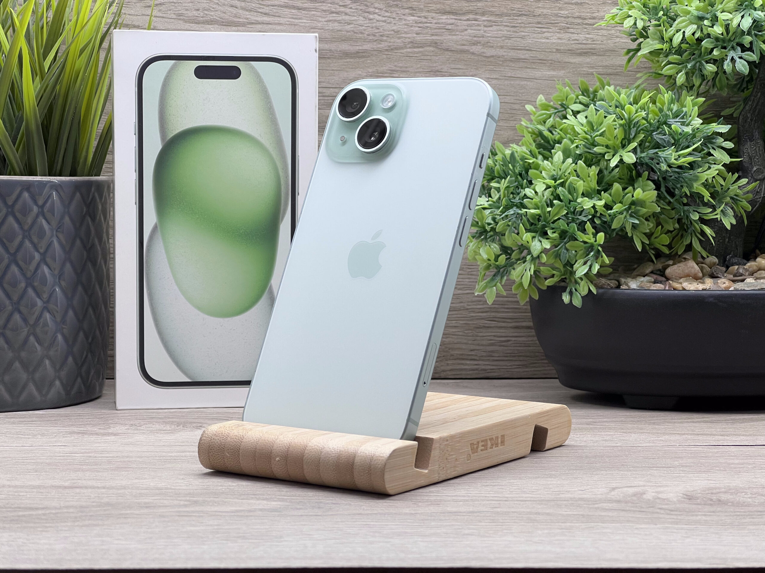 Hibátlan iPhone 15 Green 128GB 2 ÉV Garanciával Számlával 91% Akku
