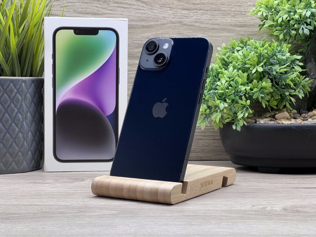 Hibátlan iPhone 14 Midnight 128GB 2 ÉV Garanciával Számlával 91% Akku