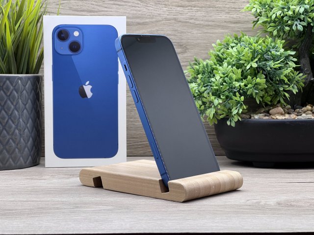 Hibátlan iPhone 13 Blue 128GB 2 ÉV Garanciával Számlával 90% Akku