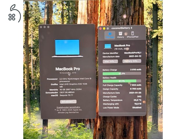 MacBook Pro 16” – I9 – 16GB RAM – 1TB SSD – MAGYAR billentyűzet