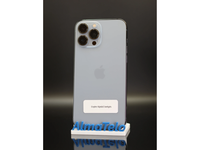 Apple iPhone 13 Pro Max 256 GB Sierra Blue 100% akku - 12 HÓ GARANCIA
