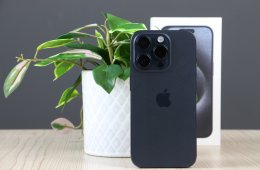 Használt Apple iPhone 15 Pro 128GB Blue Titanium C+ US-7378